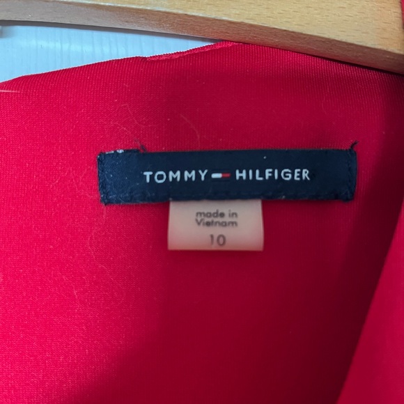 Red Ruffle Sleeve Dress - Picture 2 of 4